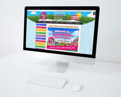 Website design for Bouncy Castle Hire by Rushax