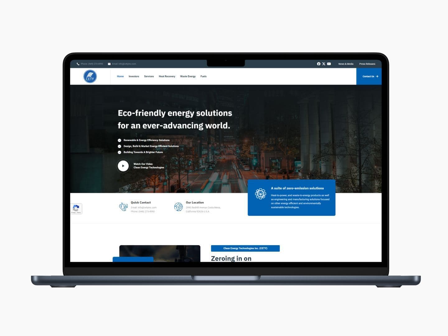CETY – Website Design