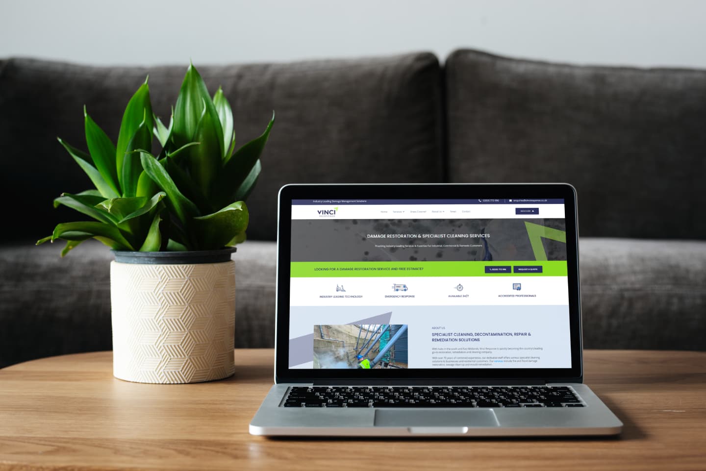 Vinci Response – Website Design