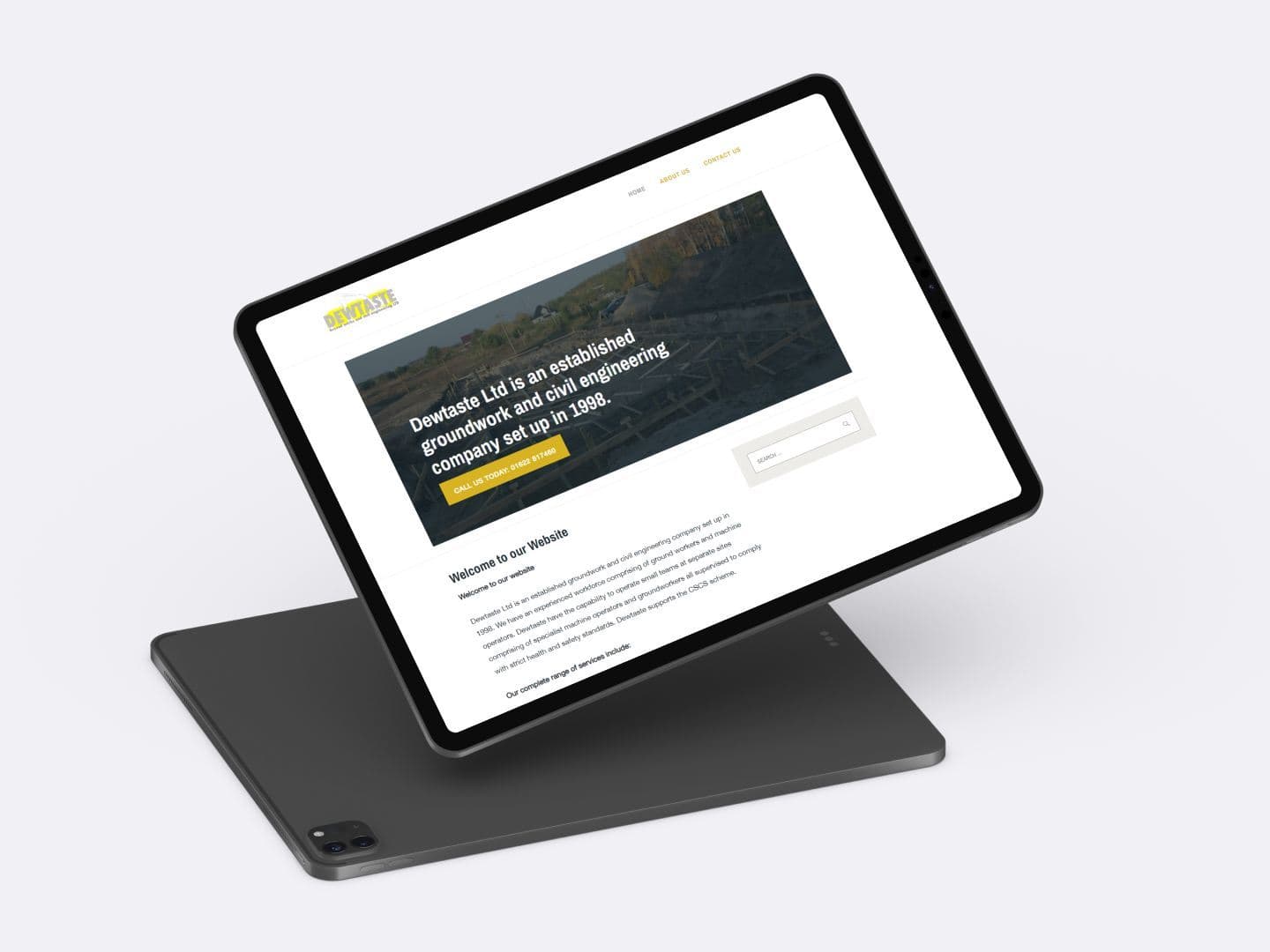 Website design for Civil Engineering Companies by Rushax