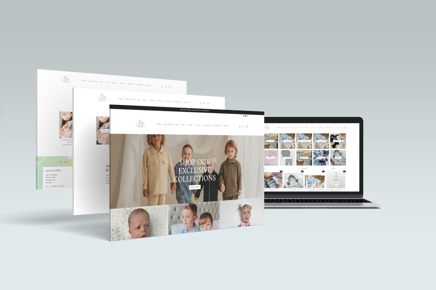 Website design for Clothing Shops by Rushax