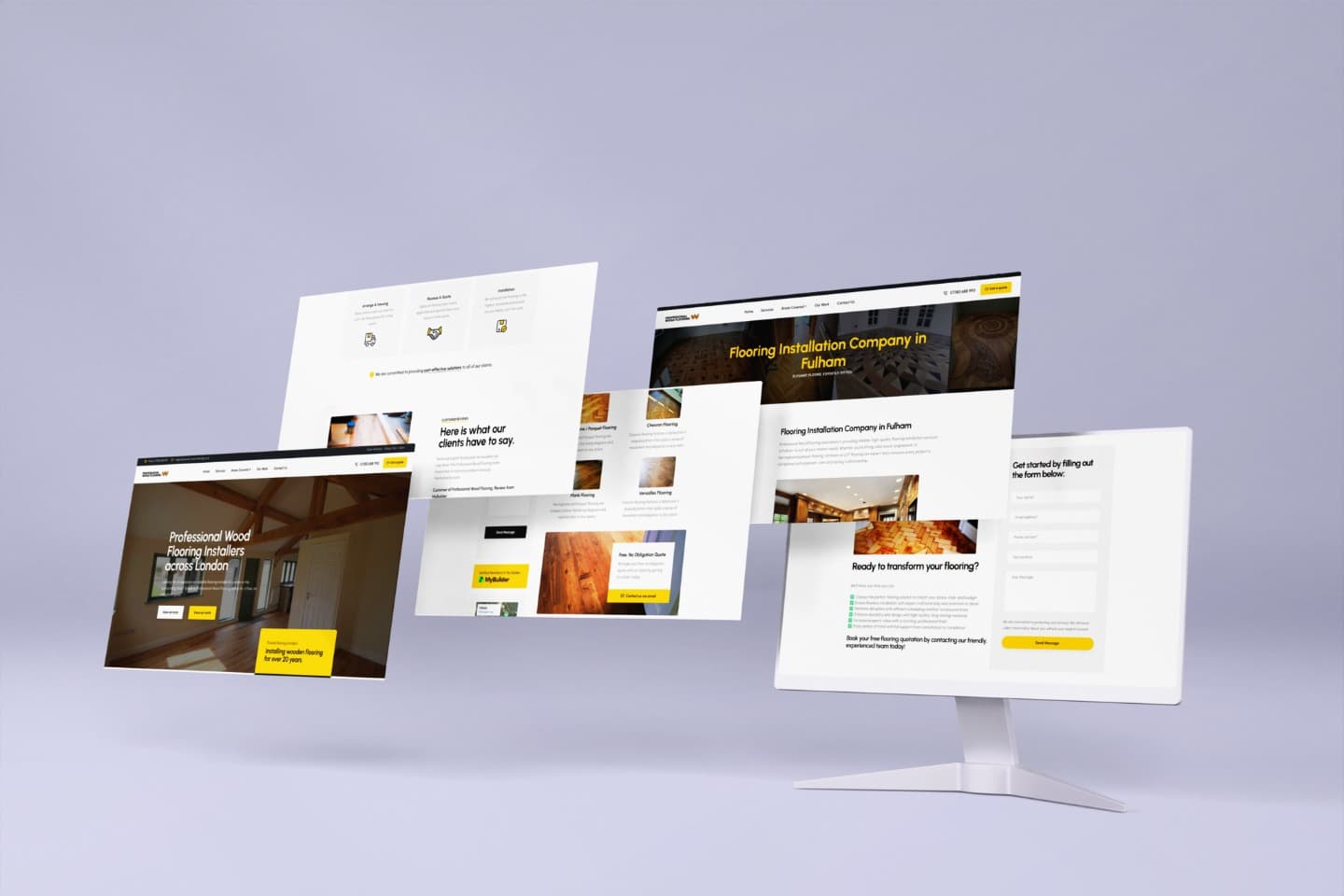 Website design for Flooring Installers by Rushax