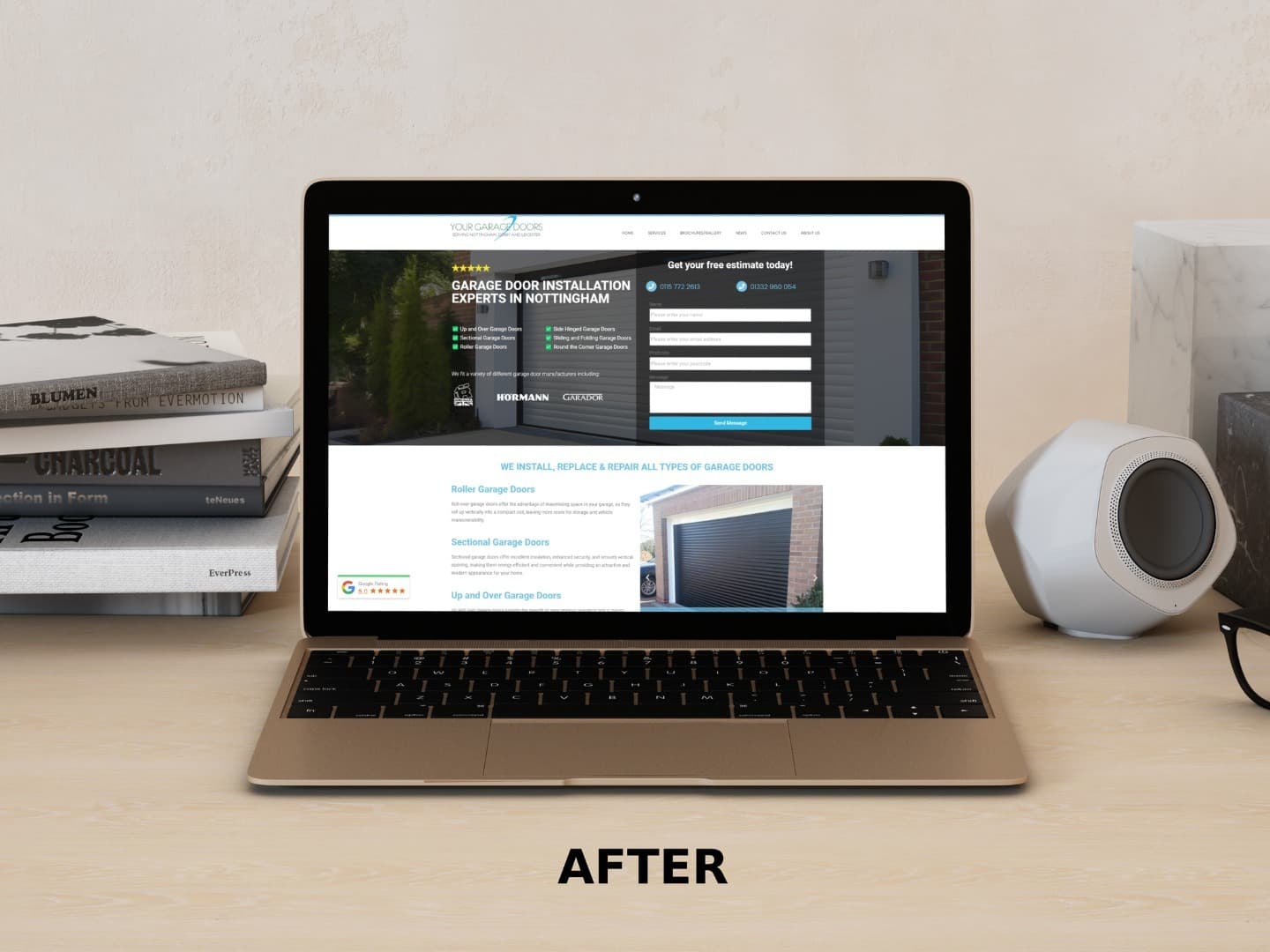 Website design for Garage Door Companies by Rushax