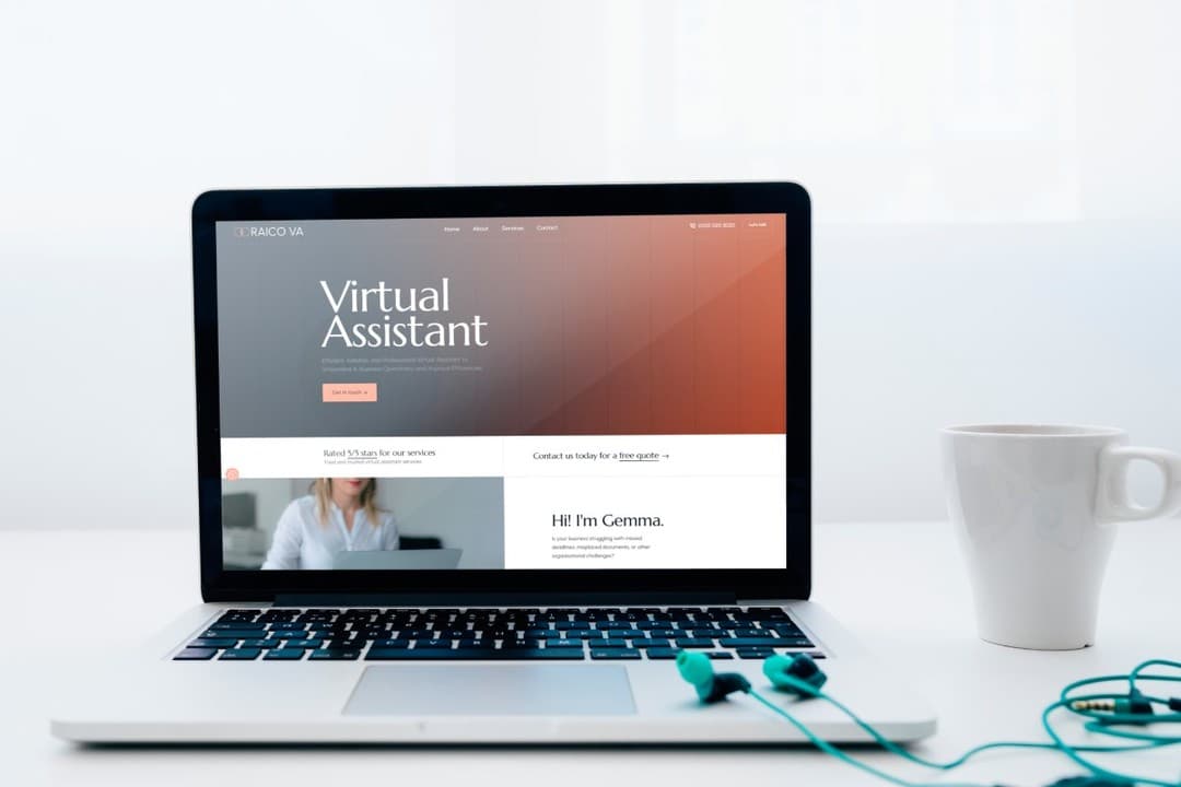 Website design for Virtual Assistants by Rushax