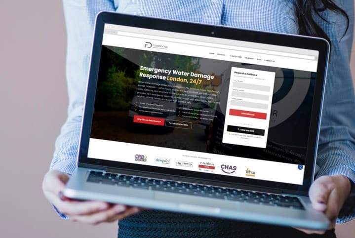 Flood Doctor Landing Page for Google Ads