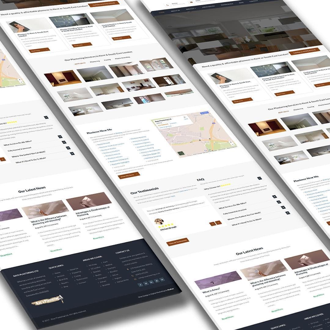 Website design for Plasterers by Rushax